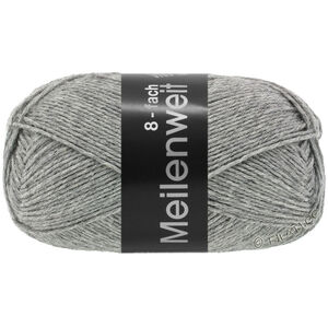 Lana Grossa MEILENWEIT 8-FACH 150g | 9615-grijs gemêleerd