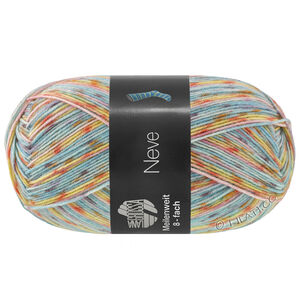 Lana Grossa MEILENWEIT 8-FACH 150g Neve | 9992-munt/rose/geel/oranje/sering/aubergine