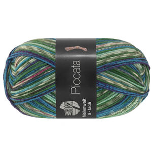 Lana Grossa MEILENWEIT 8-FACH 150g Piccata | 9996-zachtgroen/jade/hemelsblauw/wit/donker groen/royaal/blauw/Violet paars/grijs blauw