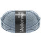 Lana Grossa MEILENWEIT 8-FACH 100g Uni | 9659-grijs blauw gemêleerd