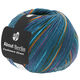 Lana Grossa MEILENWEIT 100g Cashmere Street (ABOUT BERLIN) | 838-petrol blauw/turkoois/sering/blauw violet/oranjegeel/donker groen