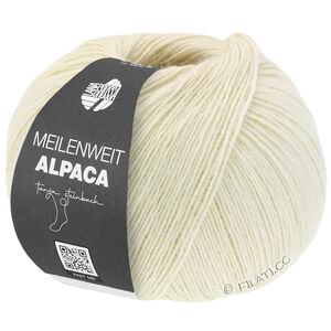Lana Grossa MEILENWEIT 100g Alpaka | 2008-ruwe witte
