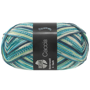 Lana Grossa MEILENWEIT 100g Caccia | 5303-staalblauw/blauw turkoois/jade/petrol/witgroen
