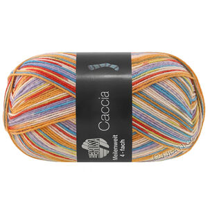 Lana Grossa MEILENWEIT 100g Caccia | 5304-okergeel/turkoois blauw/licht beige/limoen/roest rood/paars/rose