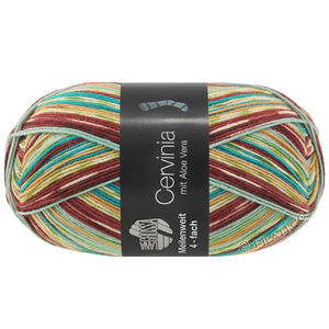 Lana Grossa MEILENWEIT 100g Cervinia | 1704-groen/mintturkoois/oker/bourgondisch/donker rood/oudroze/pistache/petrol