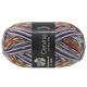 Lana Grossa MEILENWEIT 100g Cervinia | 1707-donker violet/licht grijs/donker grijs/muisgrijs/ecru/bruin/nacht blauw