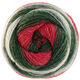 Lana Grossa GOMITOLO (Christmas Edition Lurex) | 116-briljantrood/donker rood/donker groen/ecru/witgroen/Wit rood