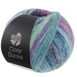 Lana Grossa MEILENWEIT 100g Cosy Socks Dream | 255-blauwgrijs/petrol/turkoois/blauw violet/rood violet/licht blauw/jeans/jade