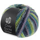 Lana Grossa MEILENWEIT 100g Cosy Socks Multi Stripes | 157-lavendel/petrol/meigroen/turkoois/nacht blauw