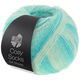 Lana Grossa MEILENWEIT 100g Cosy Socks Soft Stripes | 102-jade/lichtgroen/witgroen/ruwe witte