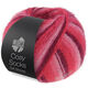 Lana Grossa MEILENWEIT 100g Cosy Socks Soft Stripes | 105-bordeaux/rose/framboos/felroze
