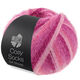Lana Grossa MEILENWEIT 100g Cosy Socks Soft Stripes | 108-rose/oudroze/zalm/heide rood