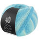 Lana Grossa MEILENWEIT 100g Cosy Socks Soft Stripes | 115-munt/lichtturkoois/turkoois