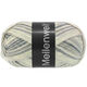 Lana Grossa MEILENWEIT 100g Black Denim Mix | 4656-zilvergrijs/ecru/licht grijs/middelen grijs/donker grijs