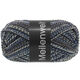 Lana Grossa MEILENWEIT 100g Black Denim Mix | 4658-zwart/ecru/blauwgrijs/taupe/donker petrol/antraciet