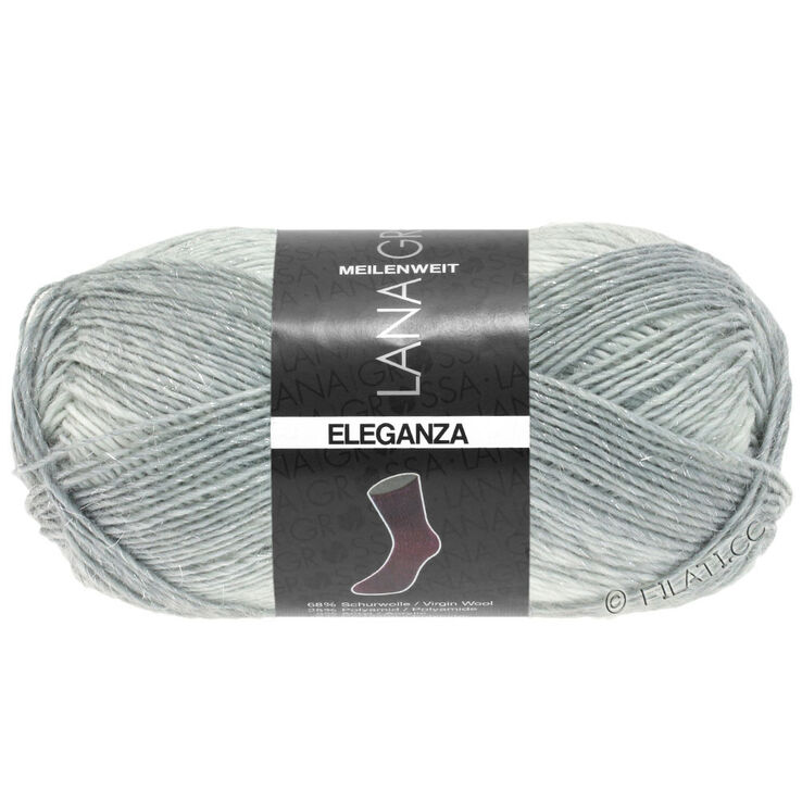 Lana Grossa MEILENWEIT 50g Eleganza | 6701-zilvergrijs/licht grijs