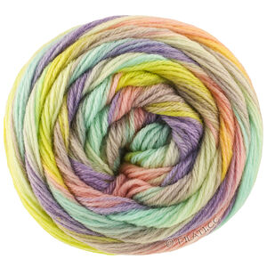 Lana Grossa MEILENWEIT 100g Fontana | 5455-mintturkoois/paars/rose/grijs/limoen/licht olijf/zachtgroen