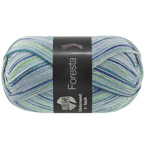 Lana Grossa MEILENWEIT 100g Foresta | 5322-licht blauw/licht grijs/paars/donker violet/donker groen/licht groen/munt/mintturkoois