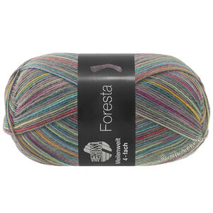 Lana Grossa MEILENWEIT 100g Foresta | 5328-muisgrijs/opaalgroen/jade/sering/rood violet/turkoois/mosterdgeel/saffraangeel/zachtgroen