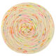 Lana Grossa MEILENWEIT 100g Merino Hand-dyed | 31-ruwe witte/neon geel/donker petrol/rood/framboos