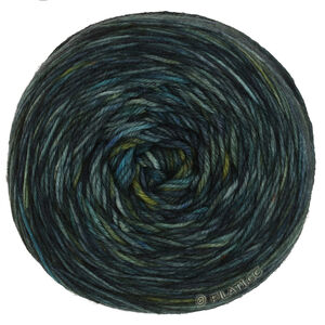 Lana Grossa MEILENWEIT 100g Merino Hand-dyed | 43-donker blauw/groenblauw/jeans/donker petrol/zwartgroen