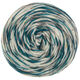 Lana Grossa MEILENWEIT 100g Merino Hand-dyed | 52-ruwe witte/donker turkoois/leigrijs/mosterdgeel/roest rood
