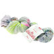 Lana Grossa MEILENWEIT 100g Merino Hand-dyed | 302-licht grijs/geelgroen/felroze/donker petrol/zwartgroen