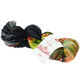 Lana Grossa MEILENWEIT 100g Merino Hand-dyed | 306-zwart/grijs/wit/blauw petrol/groen petrol/felroze/jade/witgroen/rose