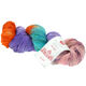 Lana Grossa MEILENWEIT 100g Merino Hand-dyed | 309-oranje/blauw violet/munt/geelgroen/rose/felroze/licht blauw