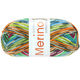 Lana Grossa MEILENWEIT 100g Merino Extrafine Meran | 2588-wit/antraciet/oranje/limoen/turkoois/groen/felroze