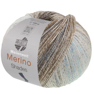 Lana Grossa MEILENWEIT 100g Merino Extrafine Shades | 7234-munt/licht grijs/donker grijs/grijs bruin