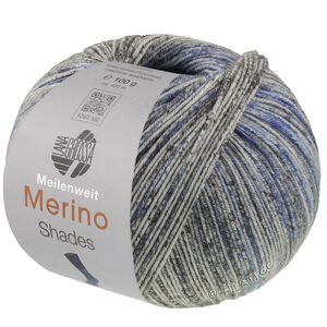 Lana Grossa MEILENWEIT 100g Merino Extrafine Shades | 7235-licht grijs/donker grijs/licht blauw/donker blauw/nacht blauw