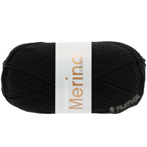 Lana Grossa MEILENWEIT 100g Merino Extrafine | 2402-zwart
