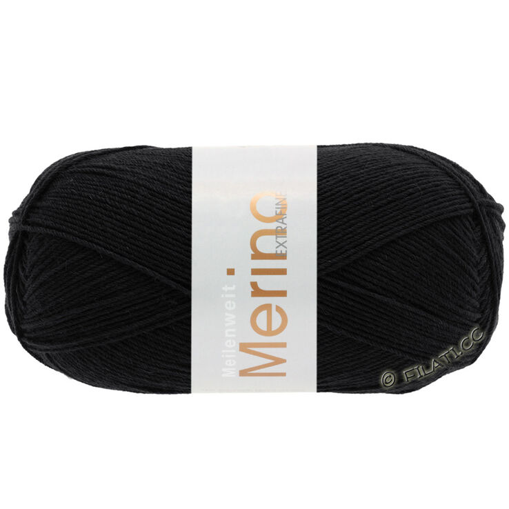 Lana Grossa MEILENWEIT 100g Merino Extrafine | 2402-zwart