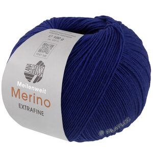 Lana Grossa MEILENWEIT 100g Merino Extrafine | 2461-inkt blauw