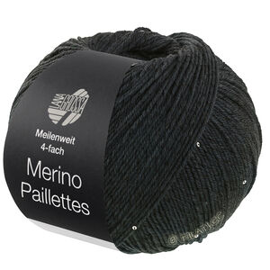 Lana Grossa MEILENWEIT 100g Merino Paillettes | 2305-antraciet