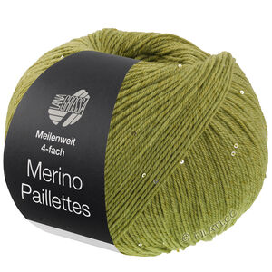 Lana Grossa MEILENWEIT 100g Merino Paillettes | 2307-licht groen