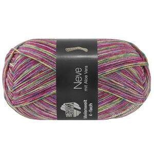 Lana Grossa MEILENWEIT 100g Neve | 4433-pistache/turkoois/rood violet/sering