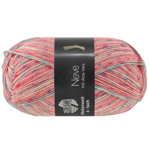 Lana Grossa MEILENWEIT 100g Neve | 4436-anjer/felroze/grijs blauw/rosé/licht grijs/mintturkoois