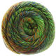 Lana Grossa MEILENWEIT 150g Rainbow | 110-groen/donker groen/roodoranje/donker bruin