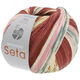 Lana Grossa MEILENWEIT 100g Seta Adriana | 3250-bourgondisch/baksteenrood/ruwe witte/rose/grijs/donker grijs/kameel/karamel