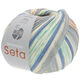 Lana Grossa MEILENWEIT 100g Seta Adriana | 3251-licht grijs/grijs/wit/grijs blauw/turkoois/abrikoos/roest