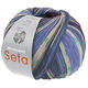 Lana Grossa MEILENWEIT 100g Seta Giappone | 3385-blauw violet/wit/olijf/hemelsblauw/grijs/blauw paars/groen