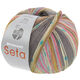 Lana Grossa MEILENWEIT 100g Seta Giappone | 3388-grijs/ecru/turkoois/pistache/pastelblauw/taupe/anjer roze