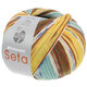 Lana Grossa MEILENWEIT 100g Seta Giappone | 3392-bruin/wit/blauw/noga/mosgroen/mosterd/turkoois/lichtgeel