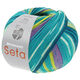Lana Grossa MEILENWEIT 100g Seta Hokkaido | 3582-turkoois blauw/mintturkoois/limoen/donker blauw/wit/blauw violet