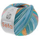 Lana Grossa MEILENWEIT 100g Seta Hokkaido | 3588-groen/turkoois blauw/abrikoos/petrol/wit/licht blauw/rose