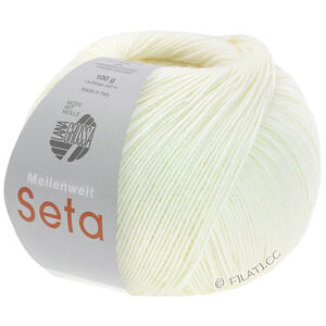 Lana Grossa MEILENWEIT 100g Seta | 24-briljant wit