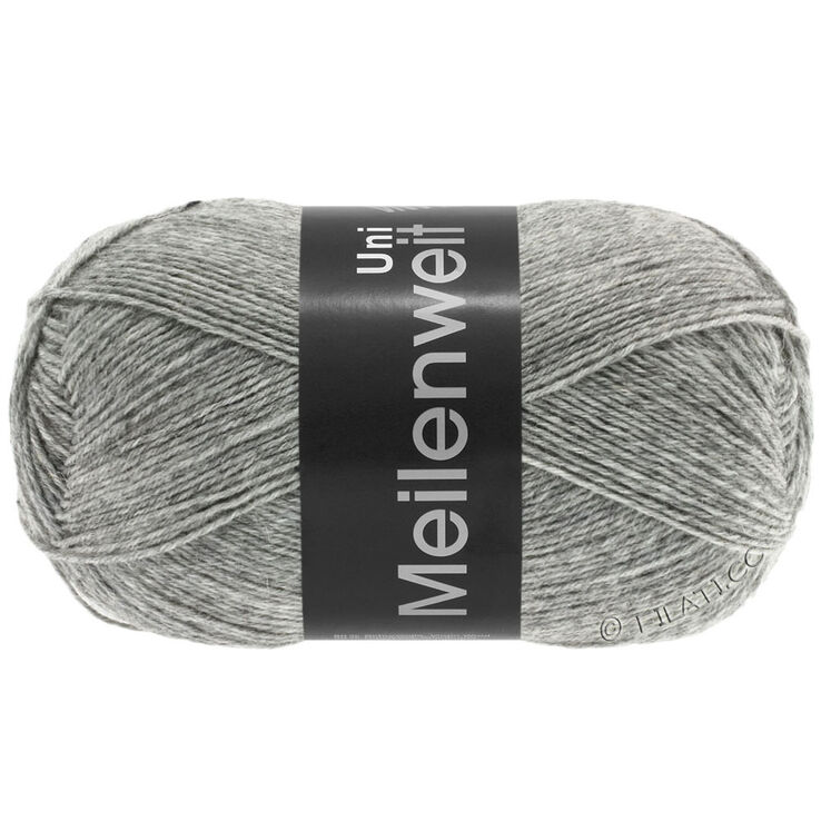 Lana Grossa MEILENWEIT 100g | 1103-grijs gemêleerd