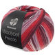 Lana Grossa MEILENWEIT 100g Woolycell Freddo | 6042-zwartrood/bourgondisch/donker rood/mauve/antieke violet/donker grijs/zilvergrijs
